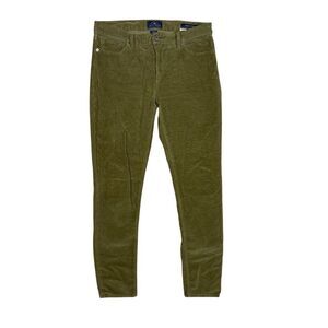 Lucky Brand Brooke Skinny Corduroy Jeans Olive Green Womens Size 10/30